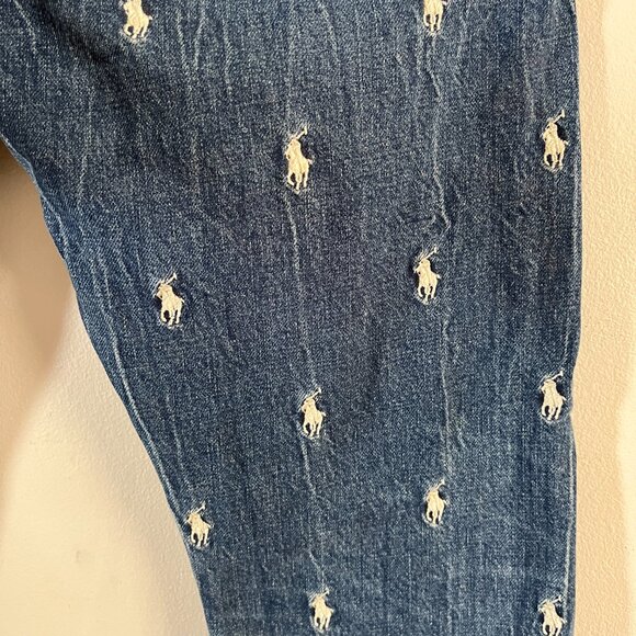 Polo Ralph Lauren 30/30 Sullivan Slim Leg Embroidered Logo Jeans - Picture 6 of 7